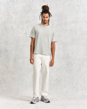 Dean Grey Marl Textured Organic Cotton T Shirt