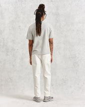 Dean Grey Marl Textured Organic Cotton T Shirt