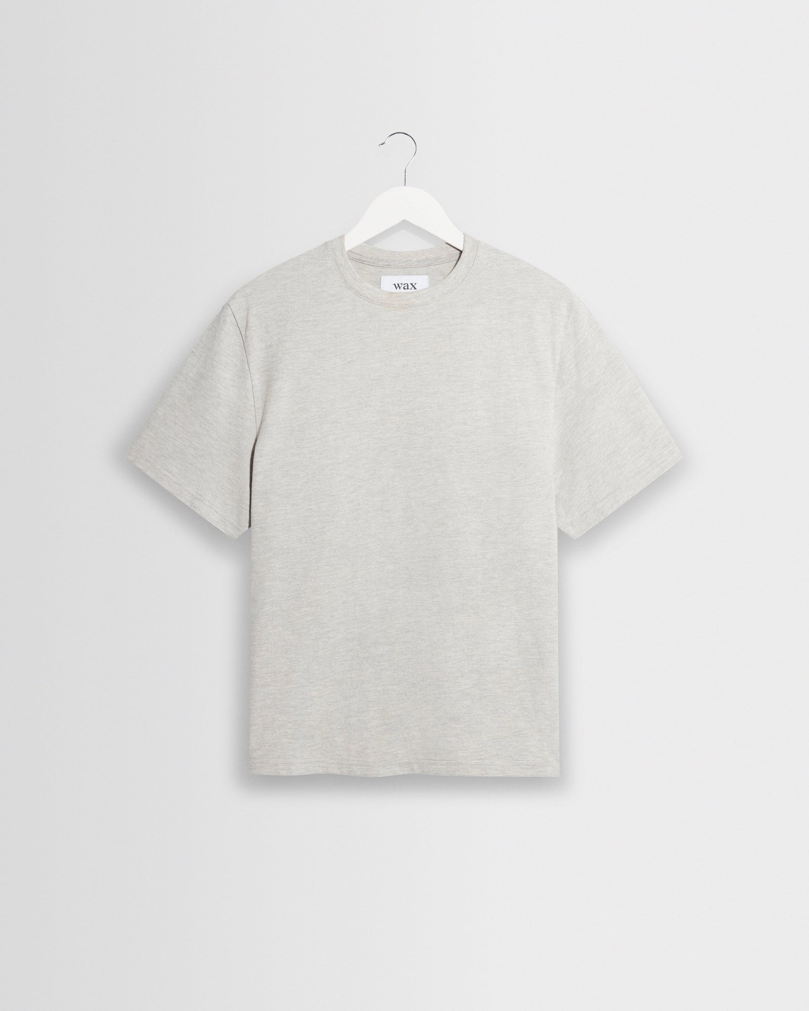 Dean Grey Marl Textured Organic Cotton T Shirt