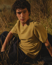 Dean Lime Textured Organic Cotton T Shirt