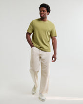 Dean Lime Textured Organic Cotton T Shirt