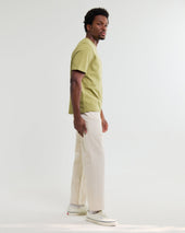 Dean Lime Textured Organic Cotton T Shirt