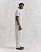 Dean Pale Textured Organic Cotton T Shirt