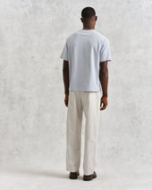 Dean Pale Textured Organic Cotton T Shirt