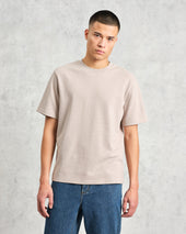 Dean Grey Textured Organic Cotton T Shirt