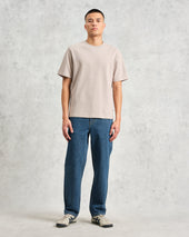 Dean Grey Textured Organic Cotton T Shirt