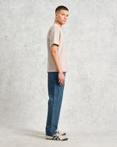 Dean Grey Textured Organic Cotton T Shirt