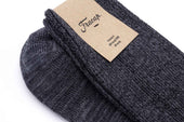 Deep Grey Melange Socks