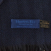 Deep Herringbone Silk Cashmere Scarf