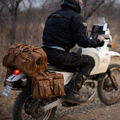 Deep Pocket Leather Duffle Bag