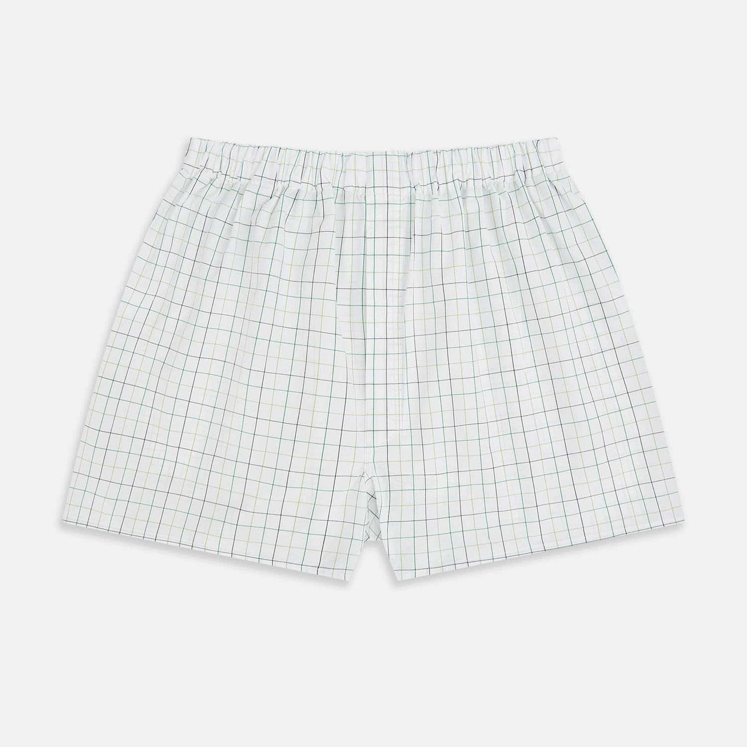 Green Grid Check Godfrey Boxer Shorts