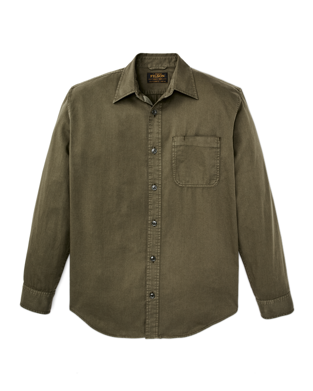4.5-oz. Twill Shirt - Military Olive