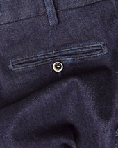 Blue Cashmere Stretch Trousers