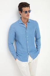 Denim stone shirt - Made in Italy