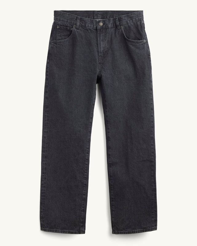 Selvedge 5 Pocket Jean - Washed Black