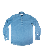 Light Wash Denim Polo Shirt