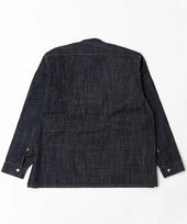 Belafonte Ragtime Clothing Pullover Band Collar Shirts Indigo 26 10