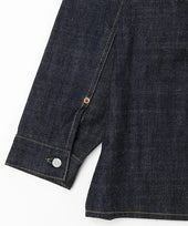 Belafonte Ragtime Clothing Pullover Band Collar Shirts Indigo 26 10