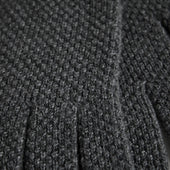 Derby Grey Moss Stitch Pure Cashmere Gloves