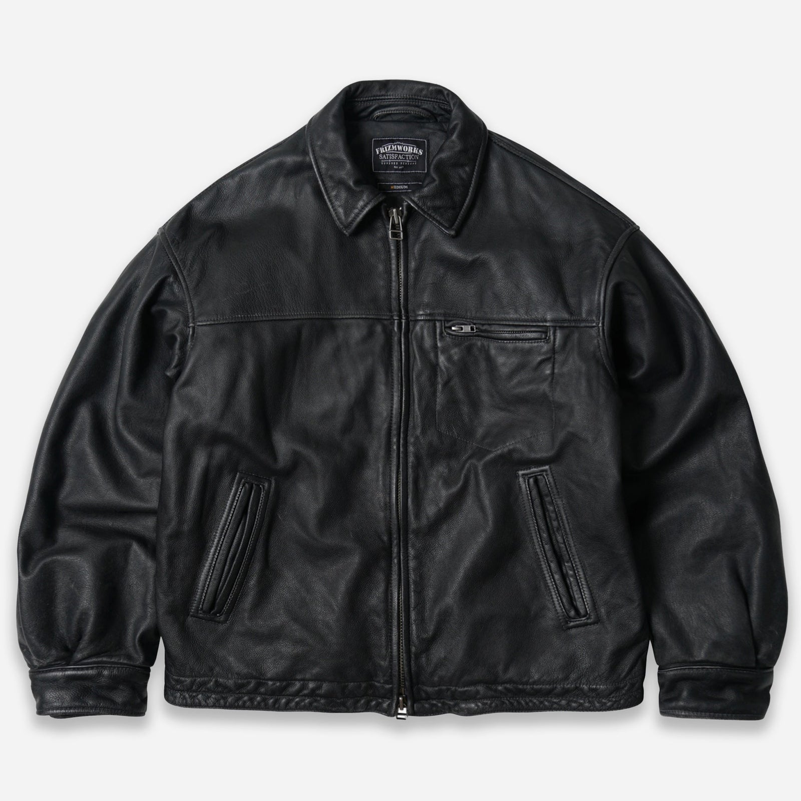 Destroyed Cowhide Leather Jacket