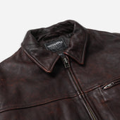 Destroyed Cowhide Leather Jacket