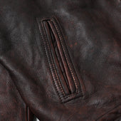 Destroyed Cowhide Leather Jacket