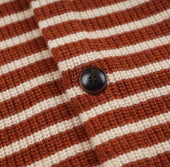Wool Stripe Round Cardigan