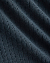 Textured Knit Tee | Midnight Navy