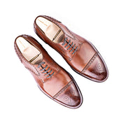 Half Brogue Derby In Mid Crust Calf