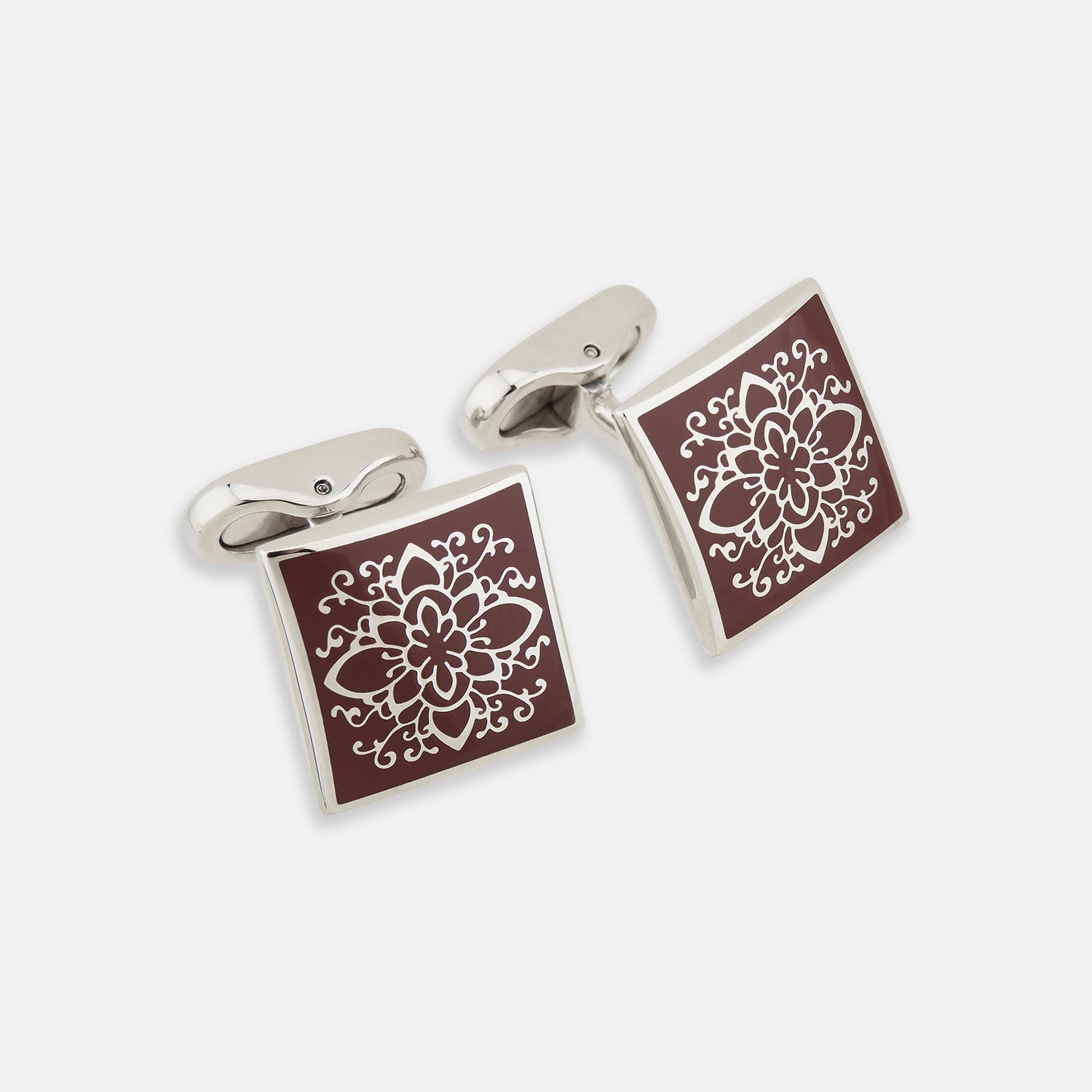 Floral Square Cufflinks