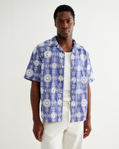 Didcot And Ecru Corded Lace Short Sleeve Shirt