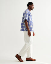 Didcot And Ecru Corded Lace Short Sleeve Shirt