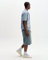 Didcot And Ecru Floral Applique Short Sleeve Shirt