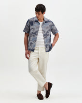 Didcot Watercolour Print Short Sleeve Shirt