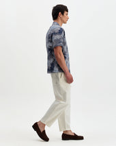 Didcot Watercolour Print Short Sleeve Shirt