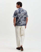 Didcot Watercolour Print Short Sleeve Shirt