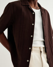 Didcot Double Weave Seersucker Short Sleeve Shirt