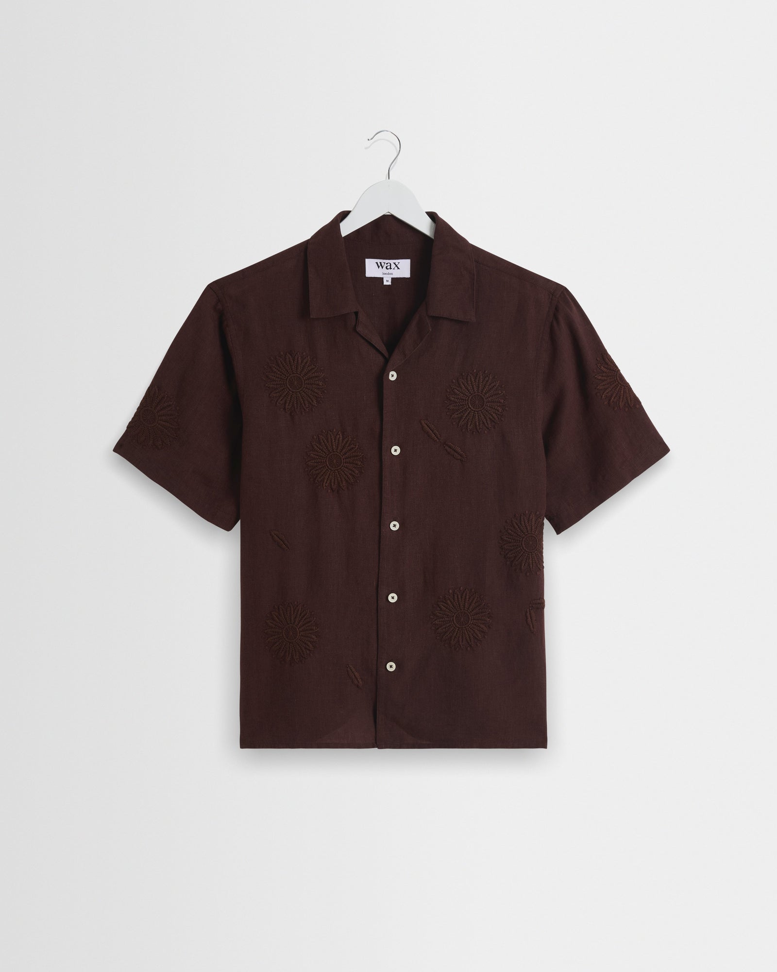 Didcot Flower Embroidered Short Sleeve Shirt