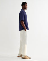 Didcot Blue Double Weave Seersucker Short Sleeve Shirt
