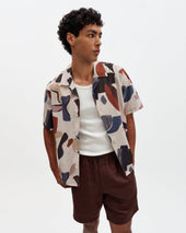 Didcot And Multicolour Abstract Shapes Short Sleeve Shirt