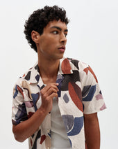 Didcot And Multicolour Abstract Shapes Short Sleeve Shirt