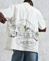 Didcot And Multicolour Embroidered Short Sleeve Shirt
