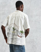 Didcot And Multicolour Embroidered Short Sleeve Shirt