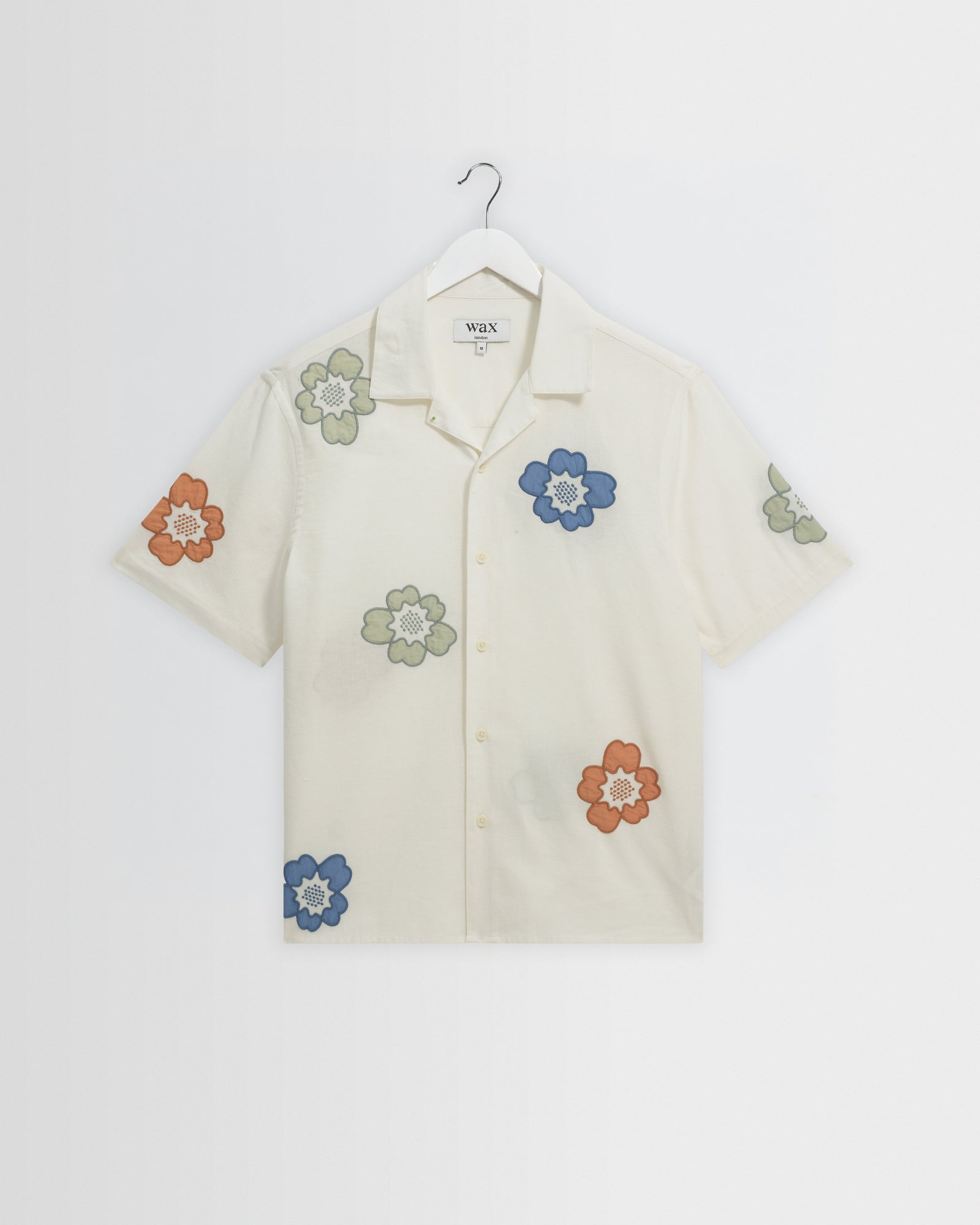 Didcot And Multicolour Floral Applique Short Sleeve Shirt
