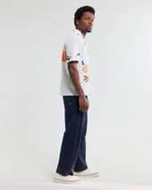 Didcot And Multicolour Flower Embroidered Short Sleeve Shirt