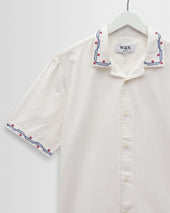 Didcot Cross Stitch Border Short Sleeve Shirt