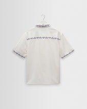 Didcot Cross Stitch Border Short Sleeve Shirt