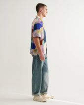 Didcot Multicolour Painted Shapes Short Sleeve Shirt