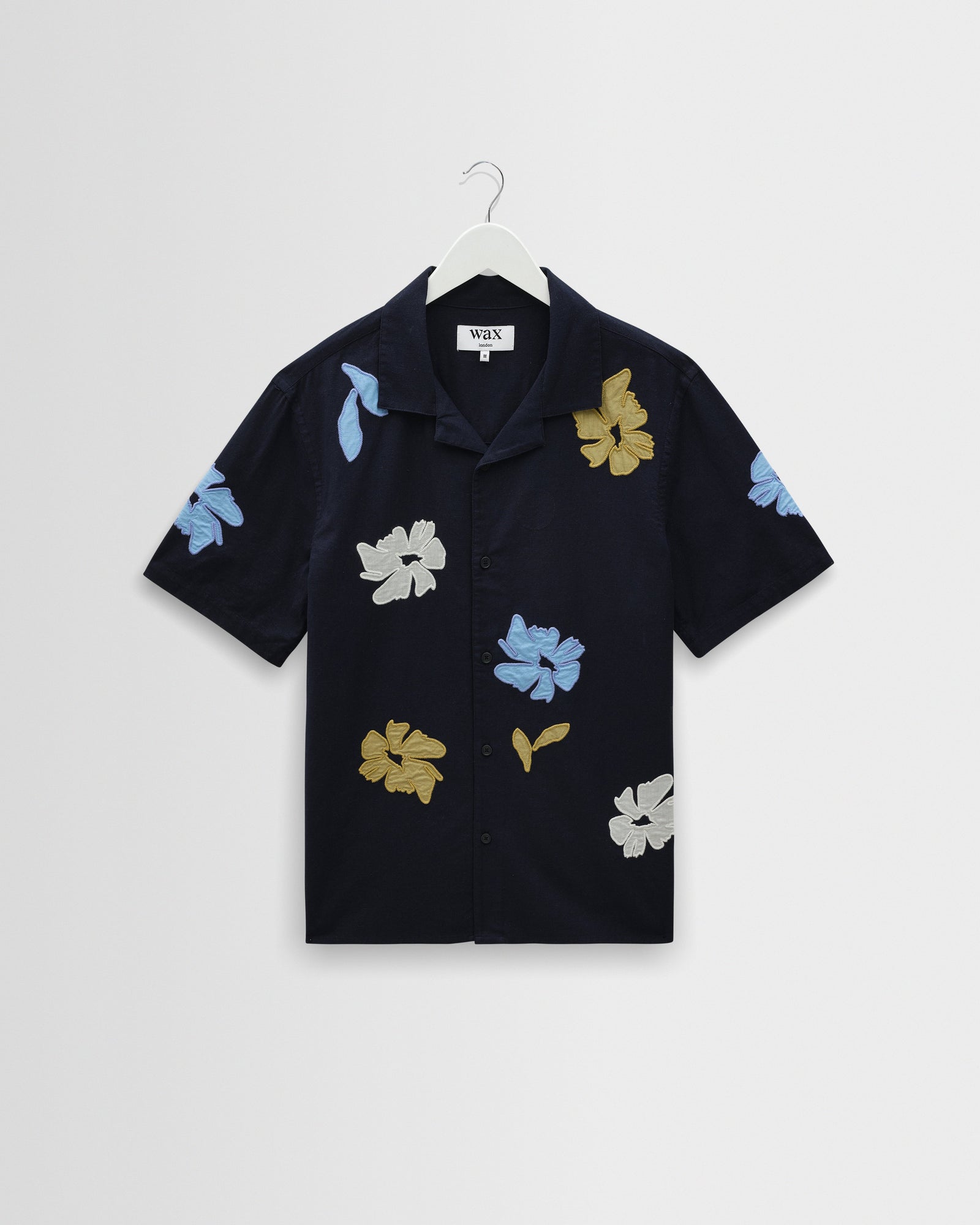 Didcot And Multicolour Floral Applique Short Sleeve Shirt