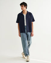 Didcot Cross Stitch Border Short Sleeve Shirt